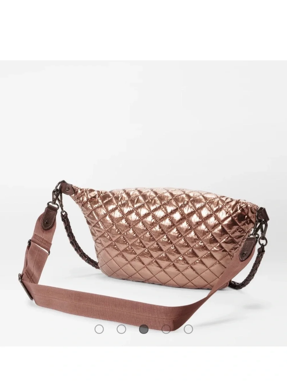 Copper Metallic lacquer Crosby sling bag